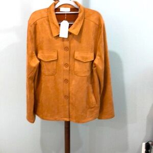 Sadie &Sage Cognac Lightweight Jacket